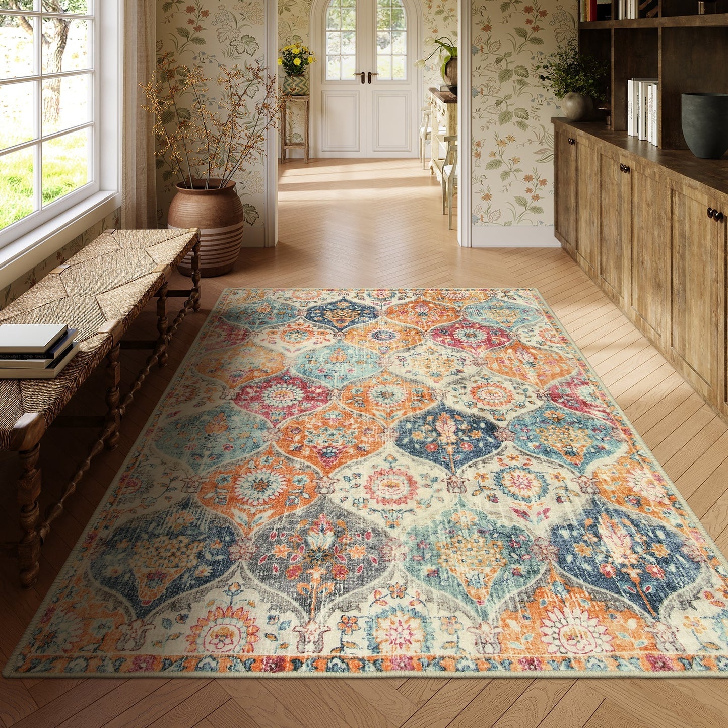 CLEANING RUG Moroccan Trellis Cream/Multi Carpets