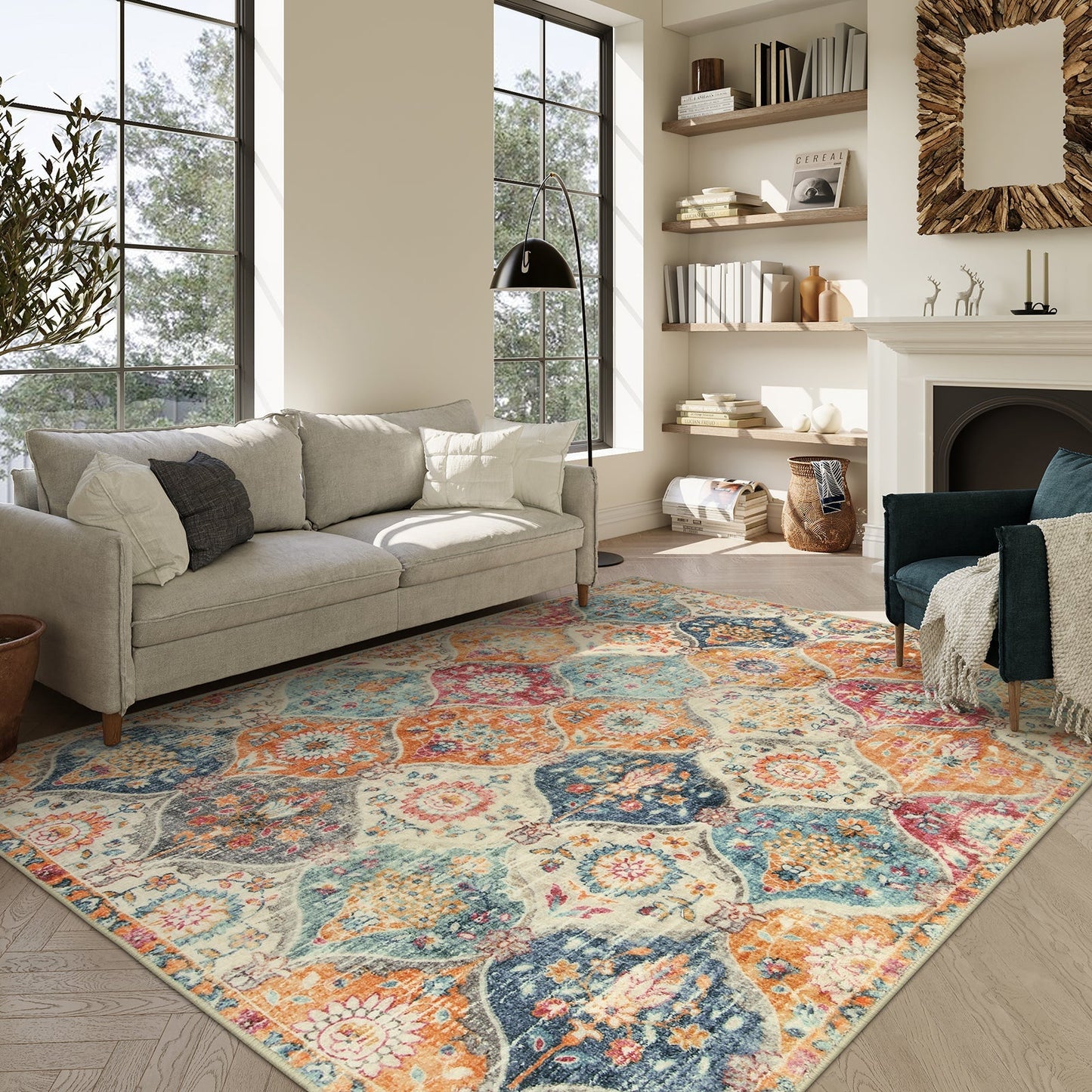 CLEANING RUG Moroccan Trellis Cream/Multi Carpets